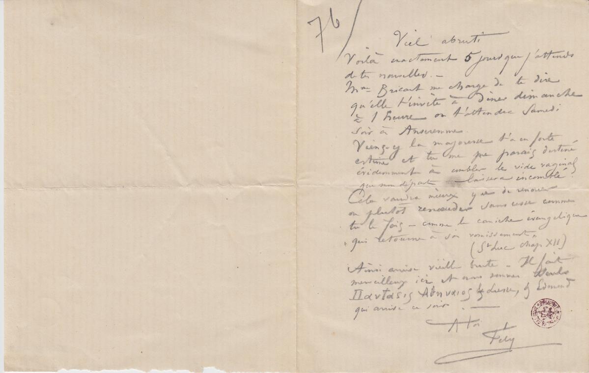 Illustration de la lettre