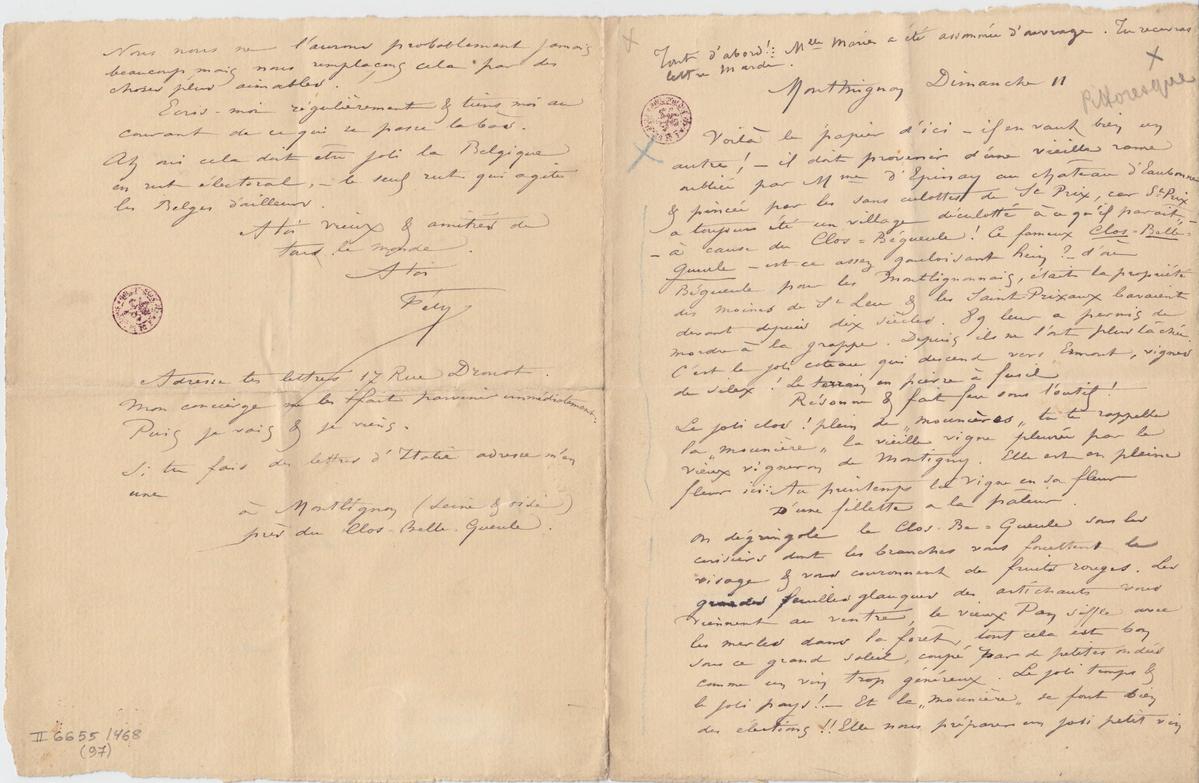 Illustration de la lettre