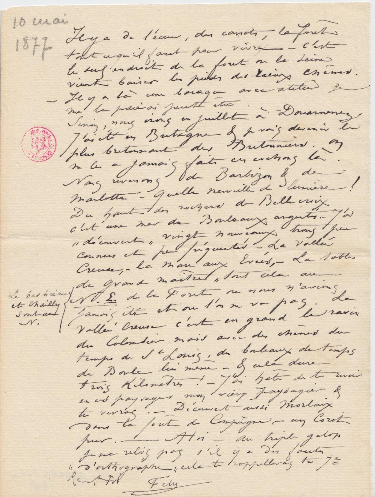 Illustration de la lettre