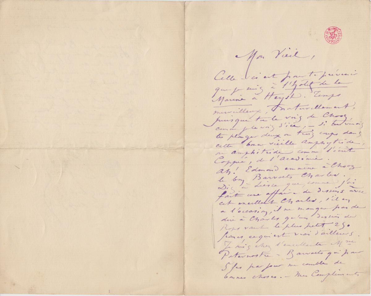 Illustration de la lettre