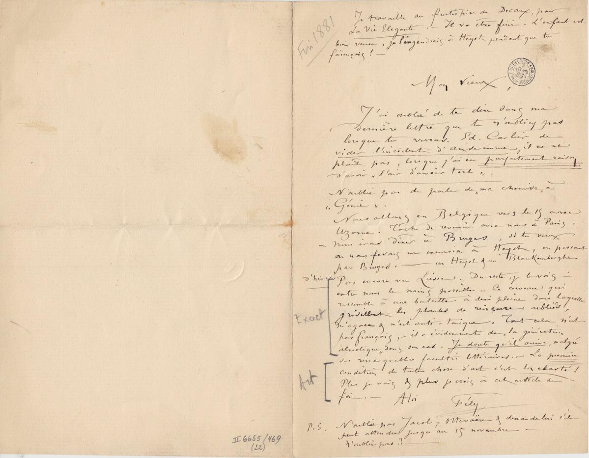 Illustration de la lettre