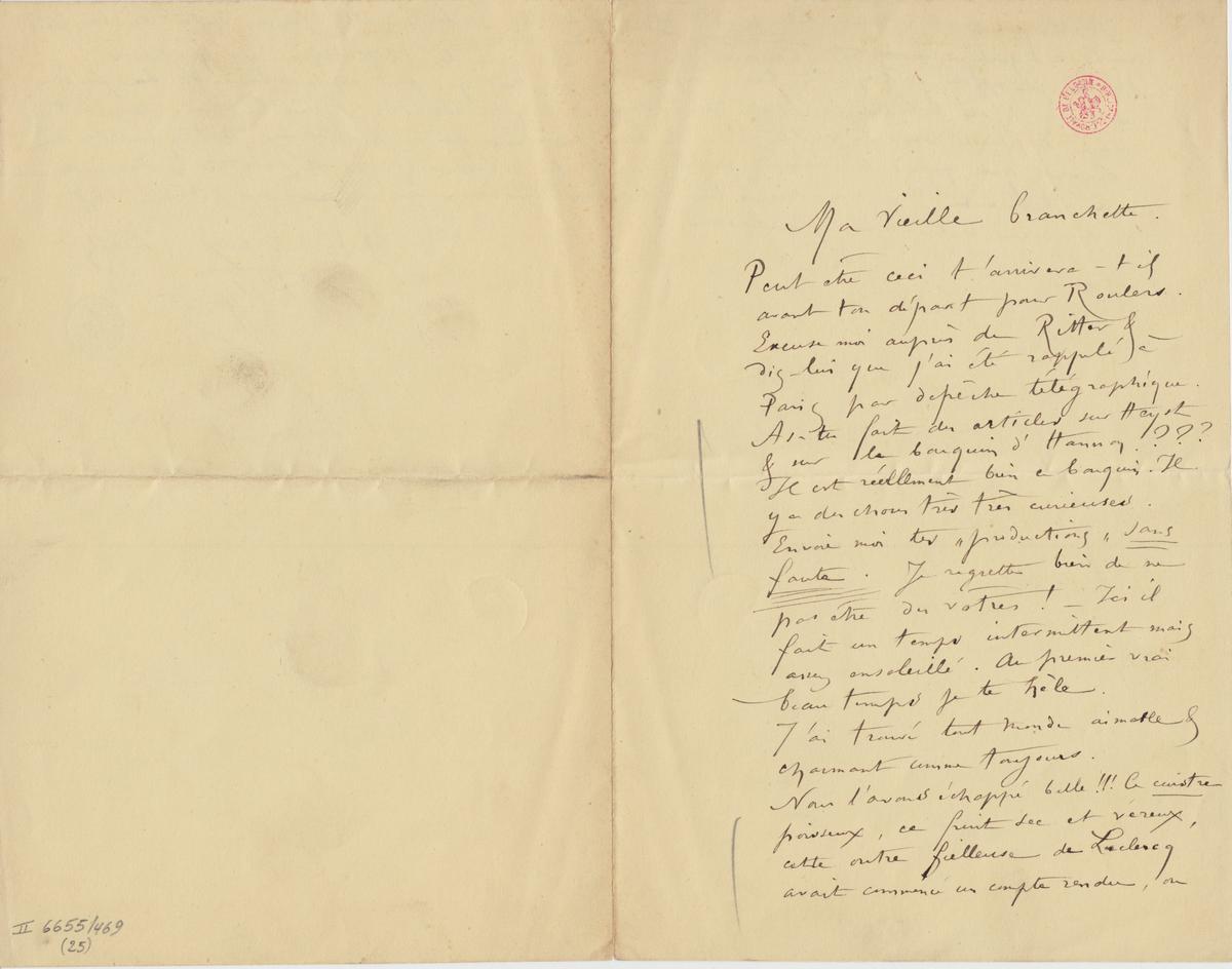 Illustration de la lettre