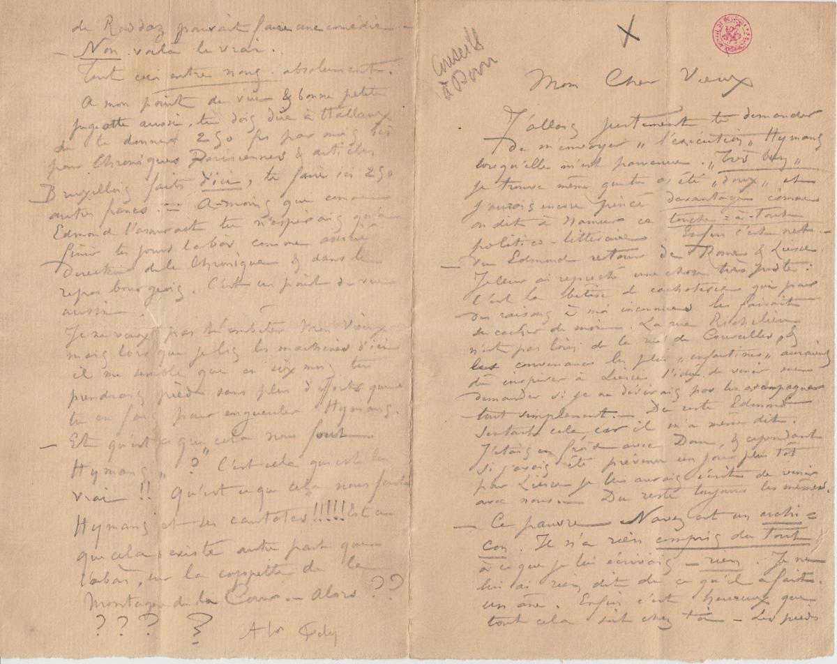 Illustration de la lettre
