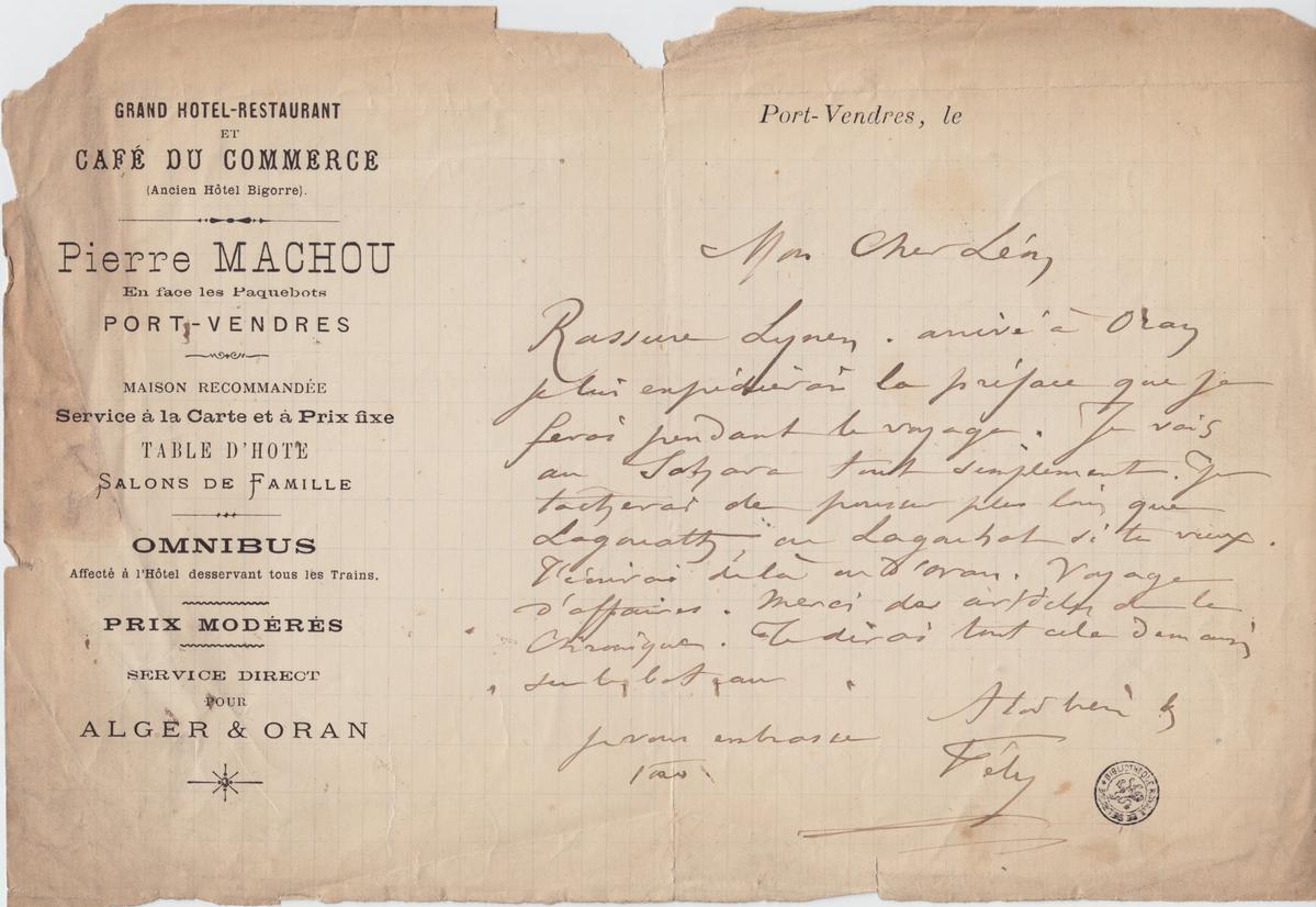 Illustration de la lettre