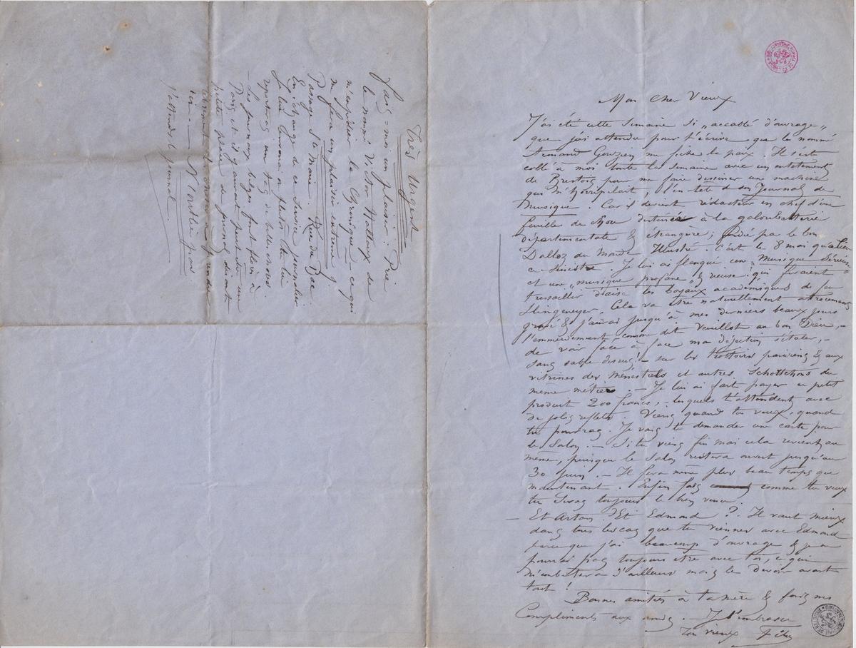 Illustration de la lettre