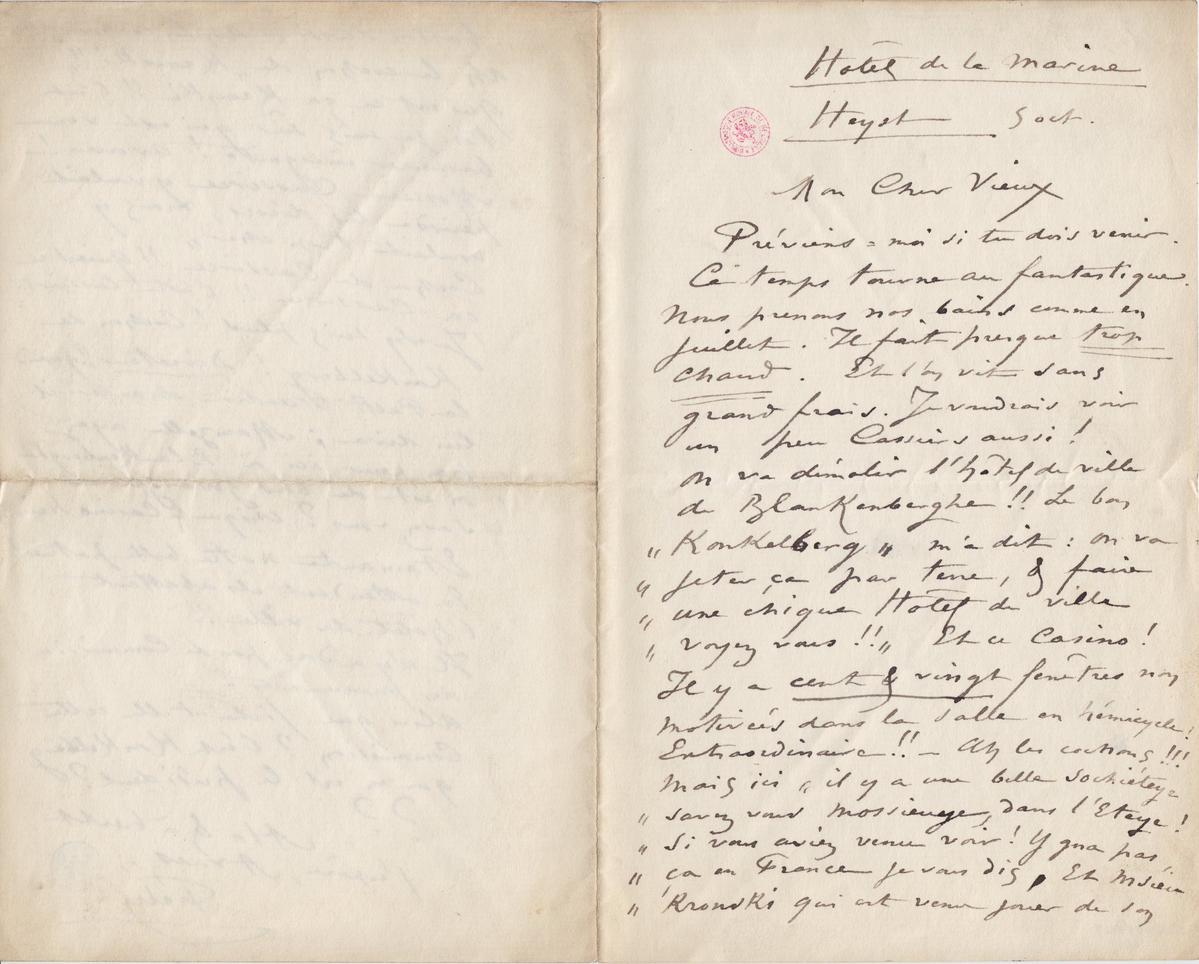 Illustration de la lettre