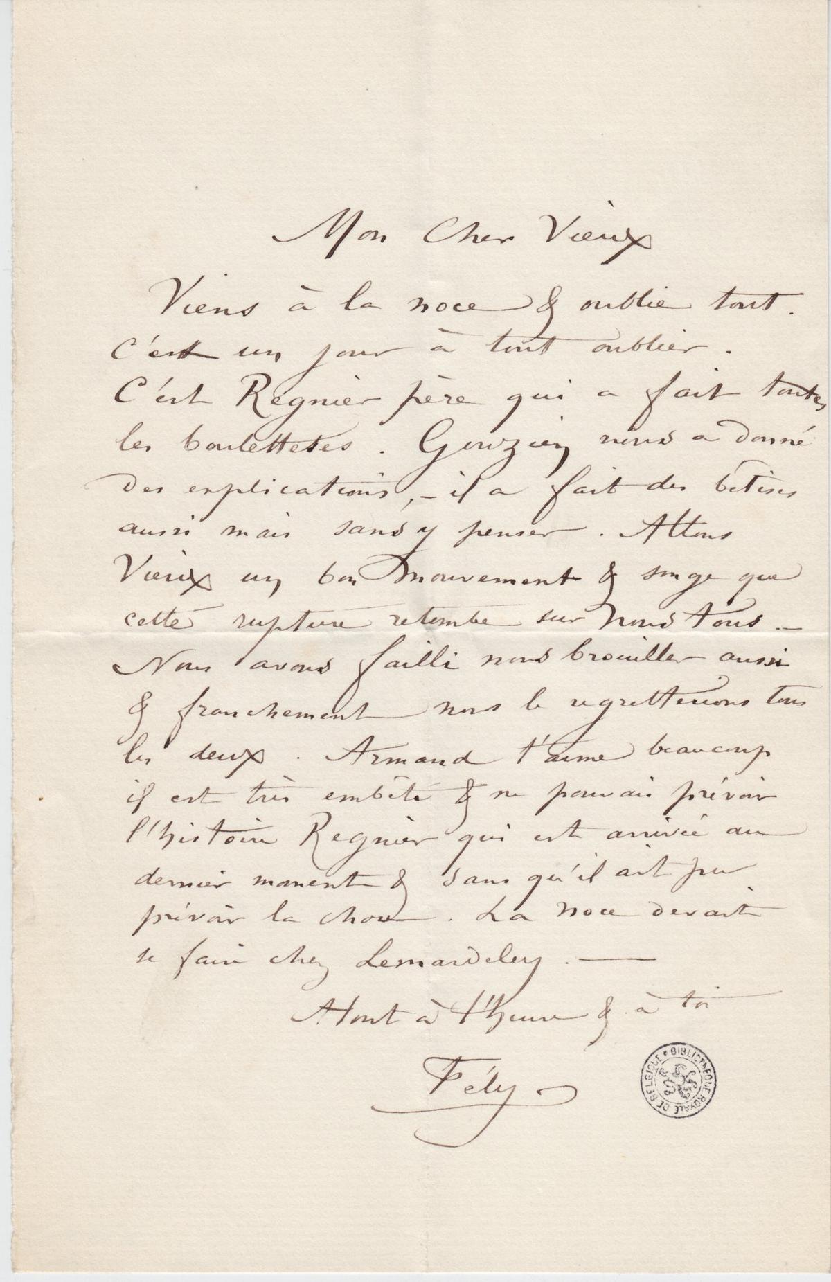 Illustration de la lettre