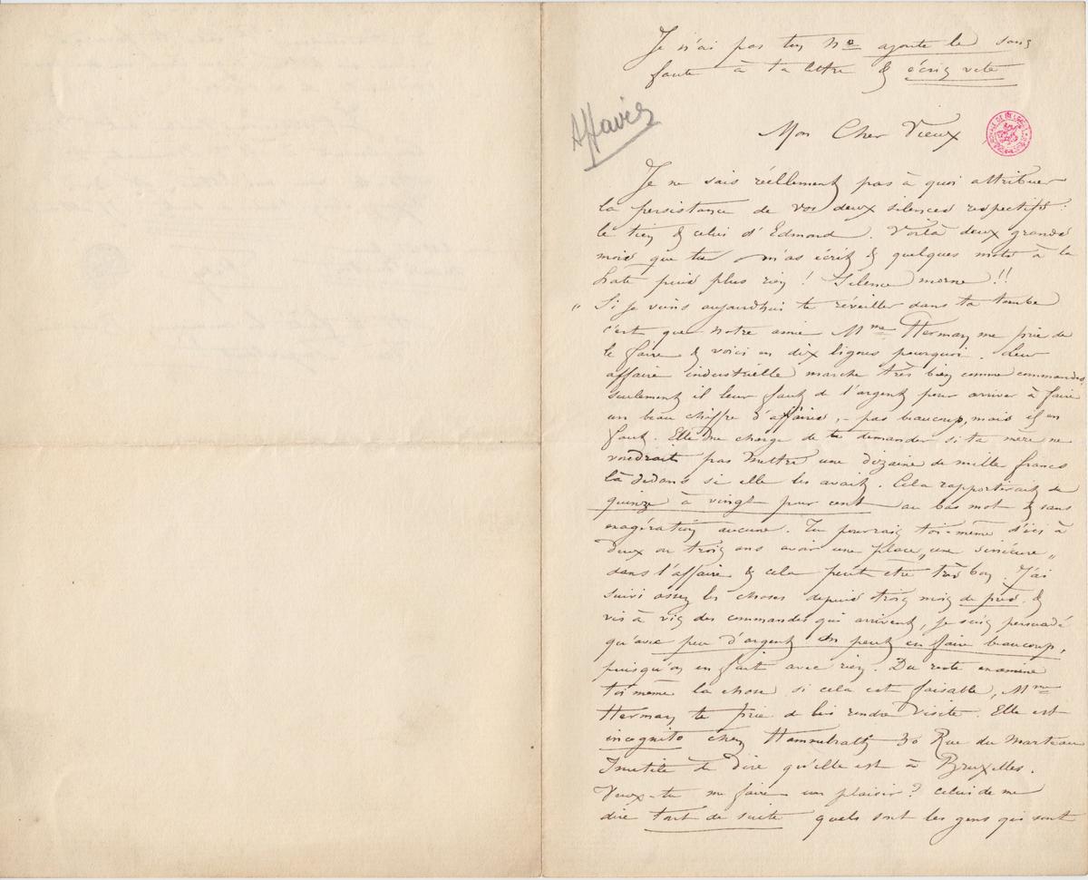 Illustration de la lettre