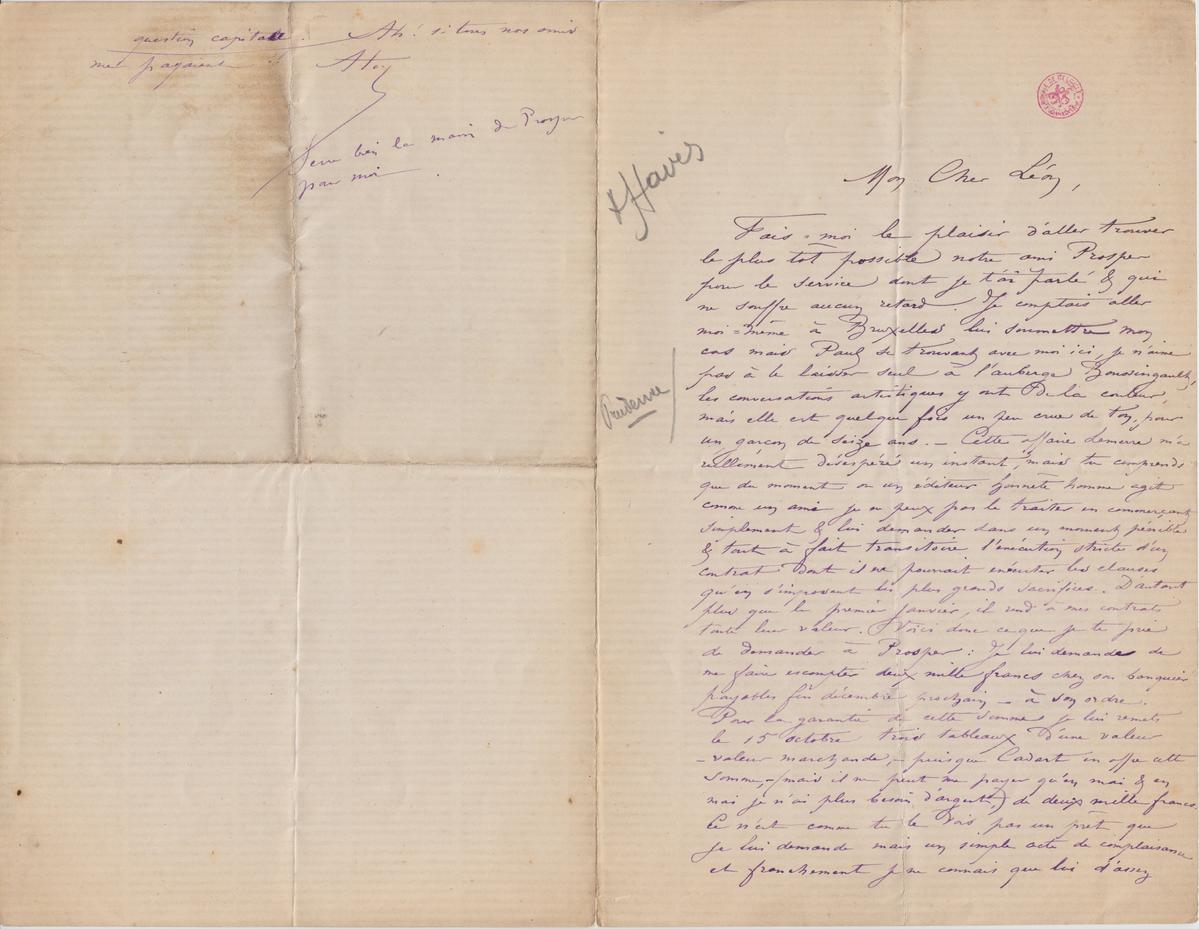 Illustration de la lettre