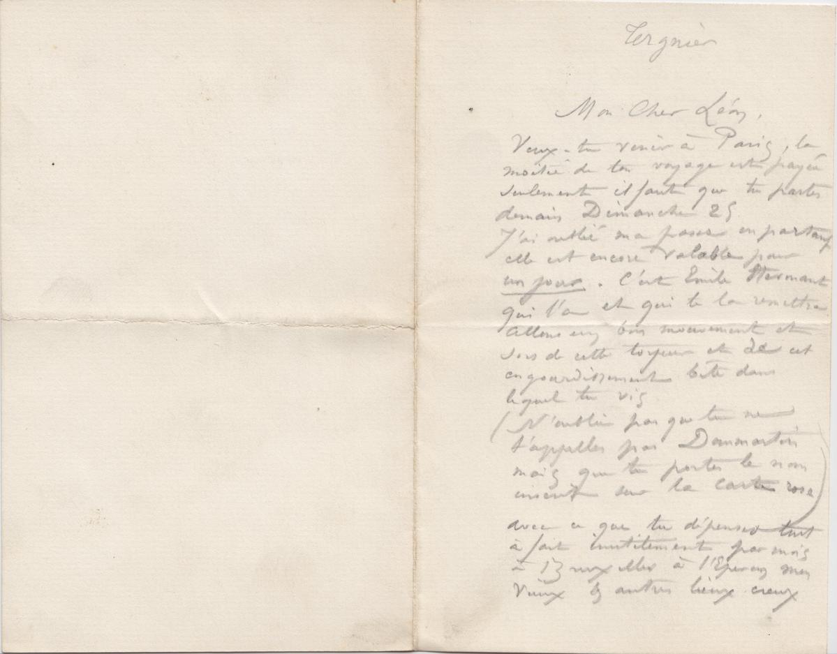 Illustration de la lettre