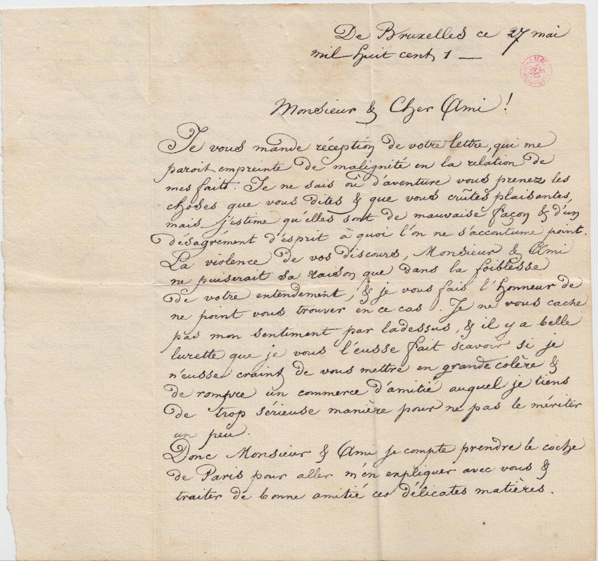 Illustration de la lettre