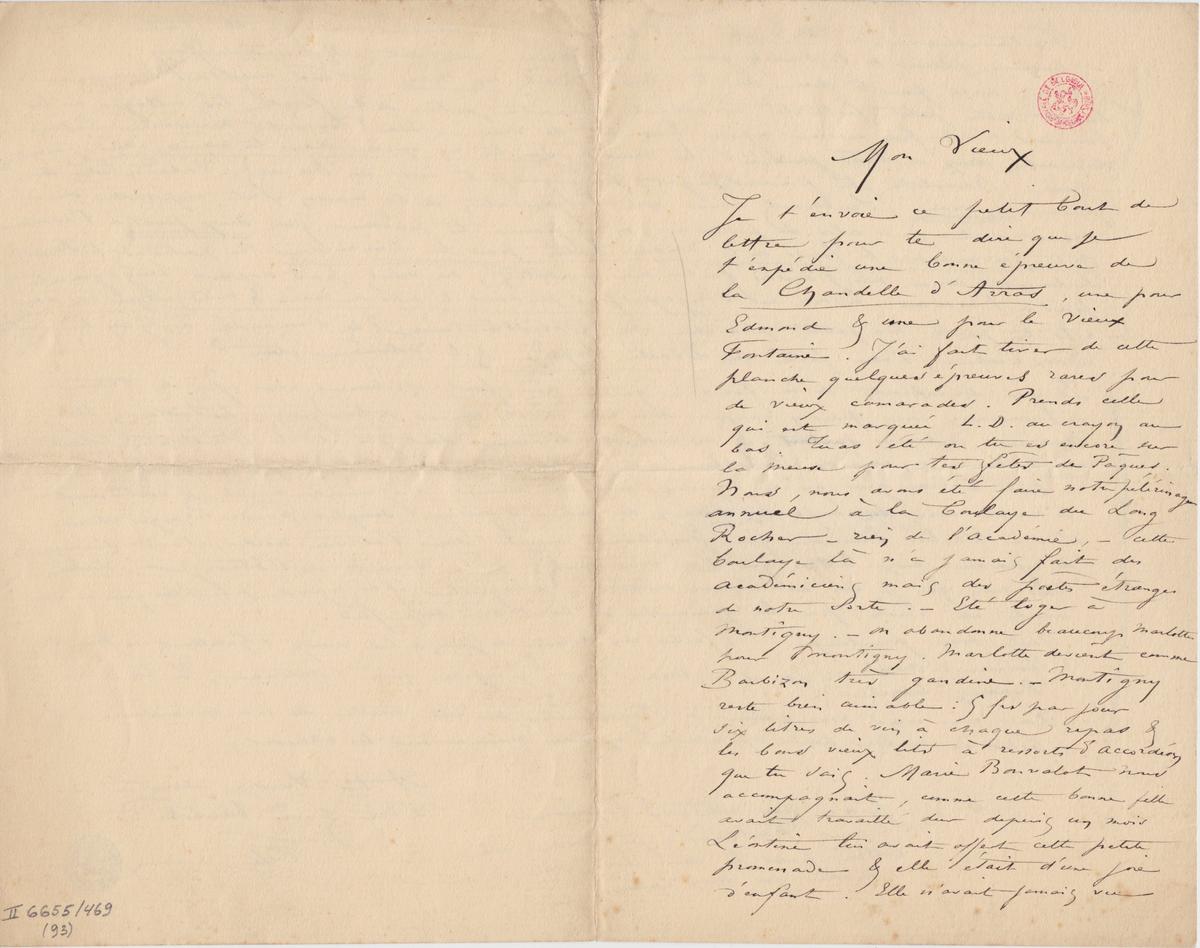 Illustration de la lettre