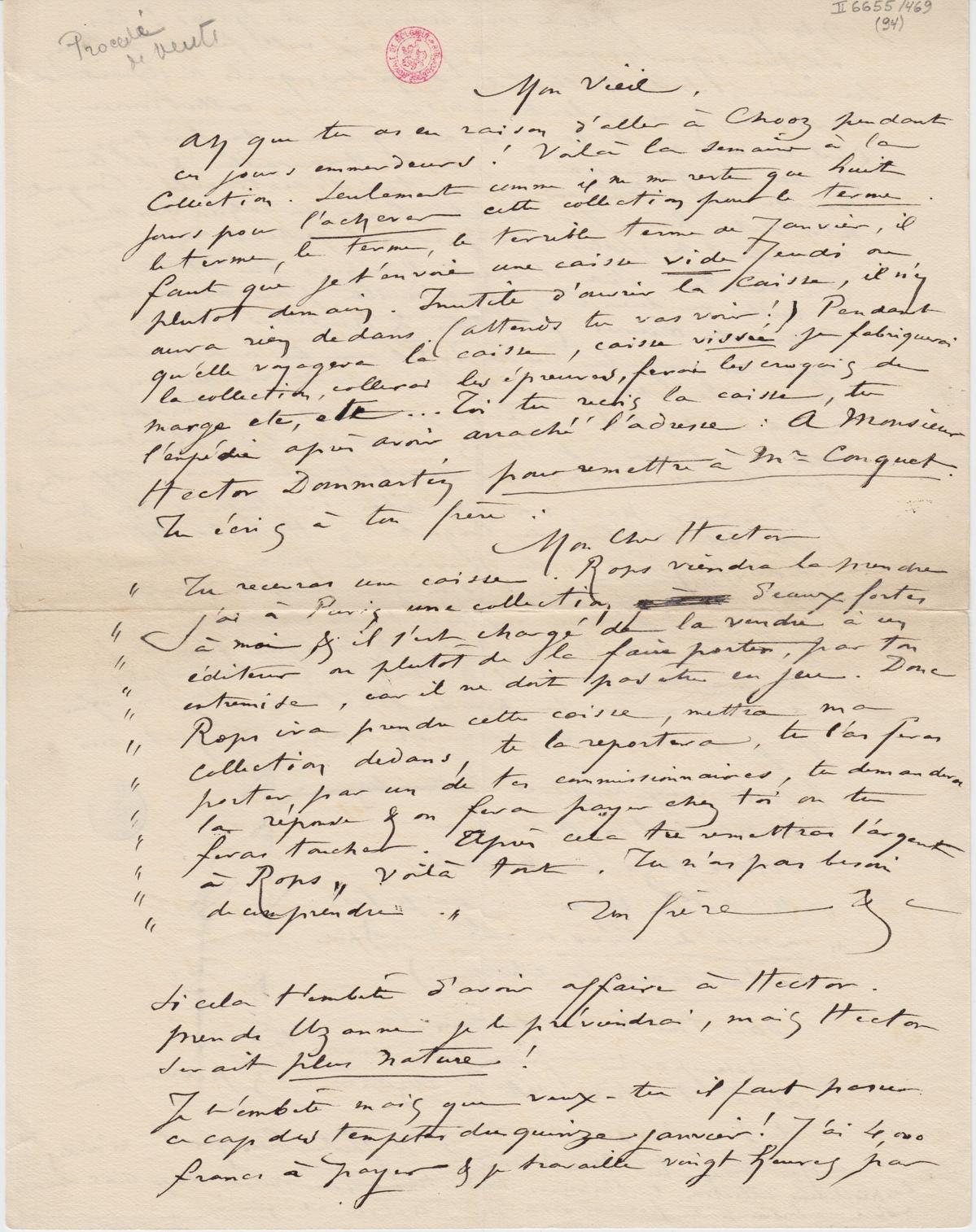 Illustration de la lettre