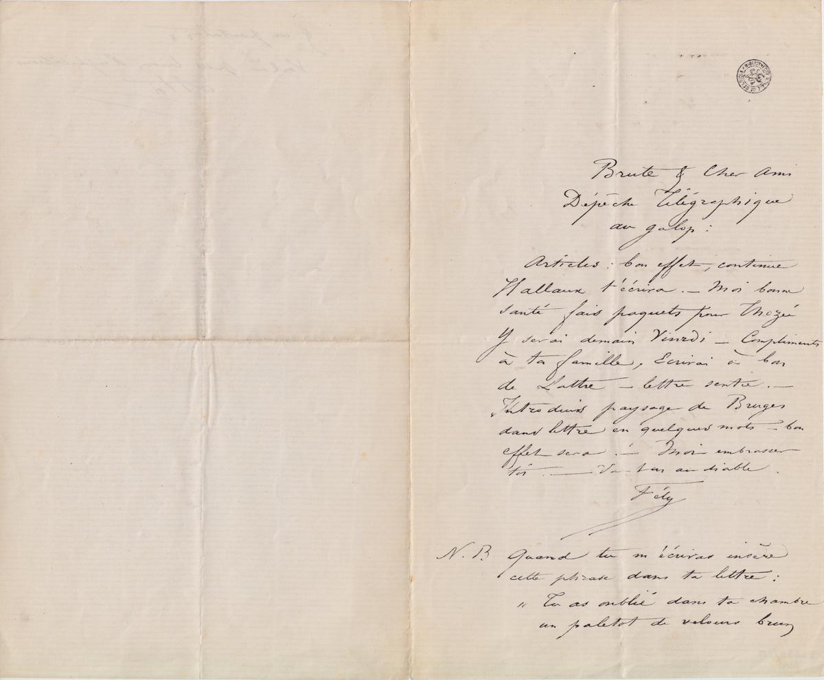 Illustration de la lettre