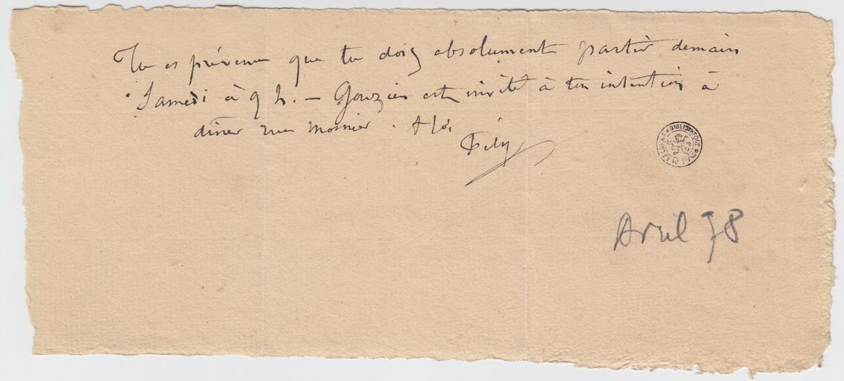 Illustration de la lettre