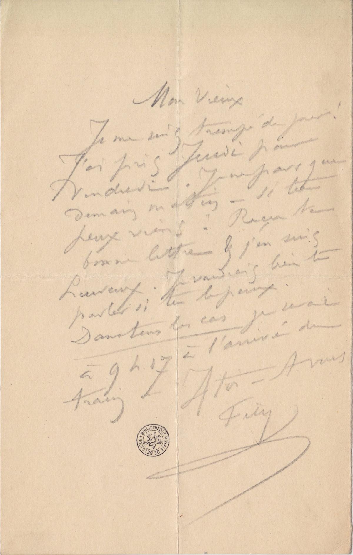 Illustration de la lettre