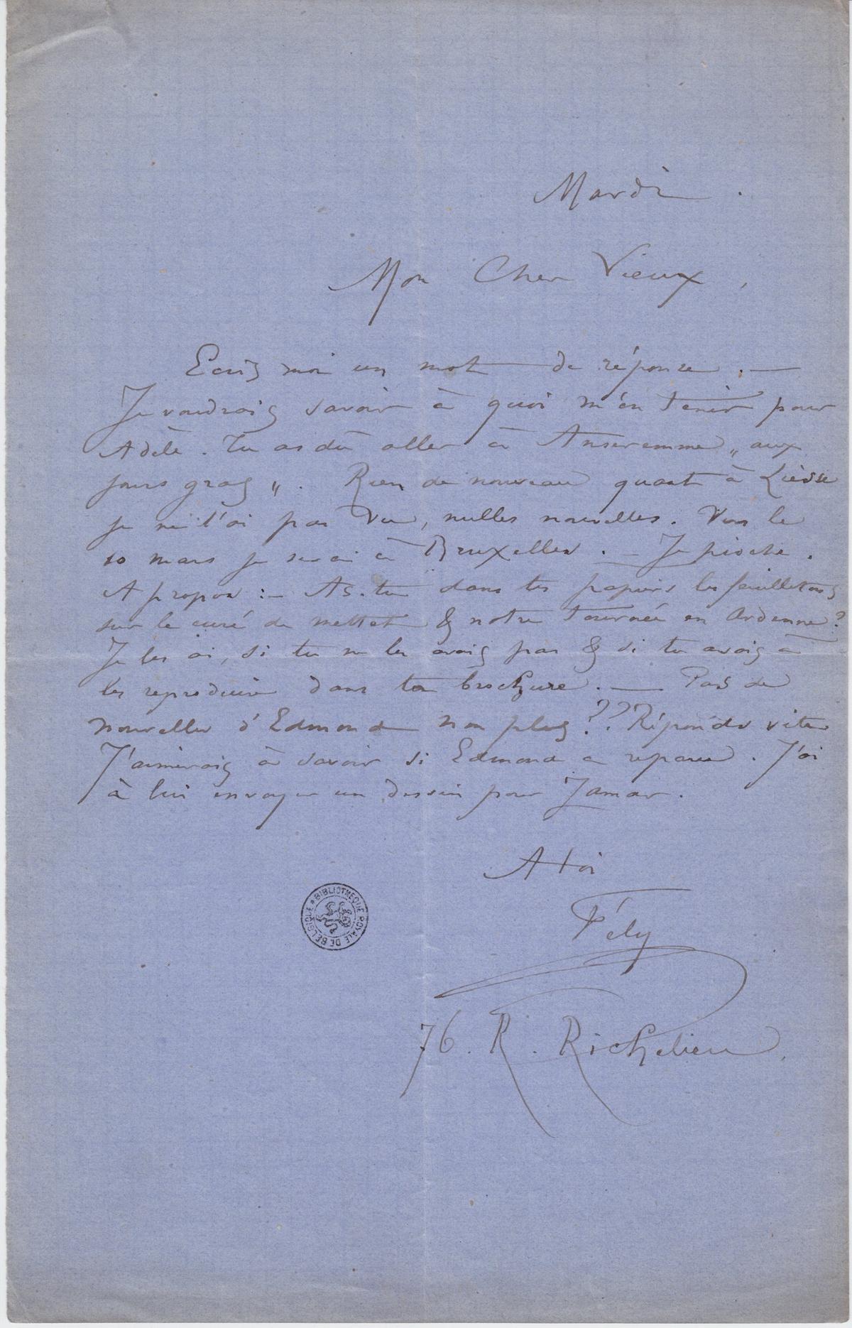 Illustration de la lettre