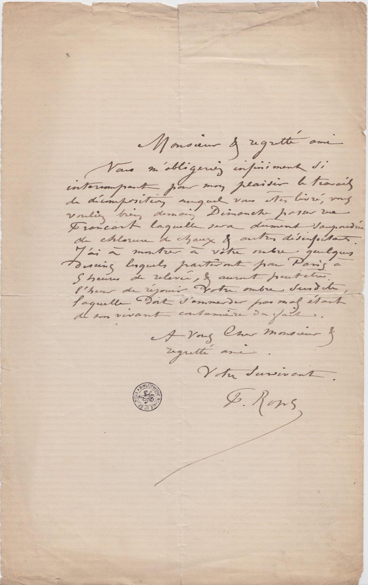 Illustration de la lettre