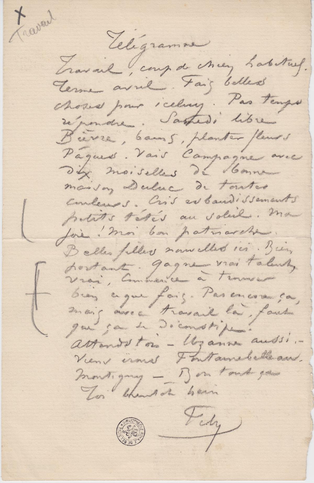 Illustration de la lettre