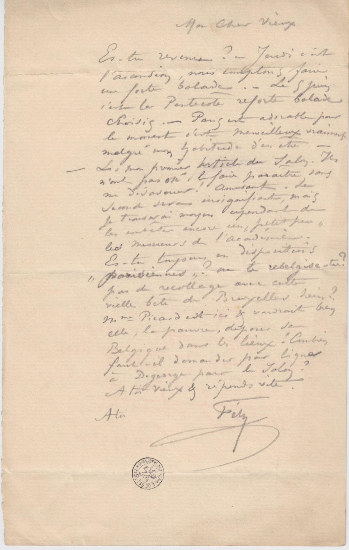 Illustration de la lettre