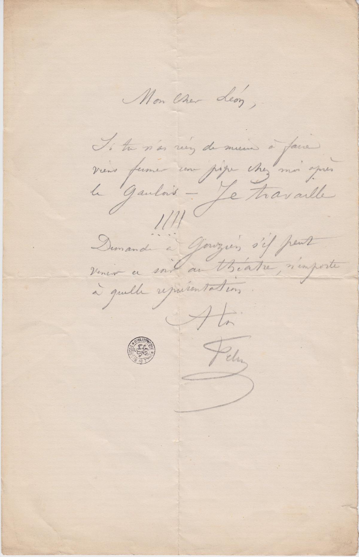 Illustration de la lettre