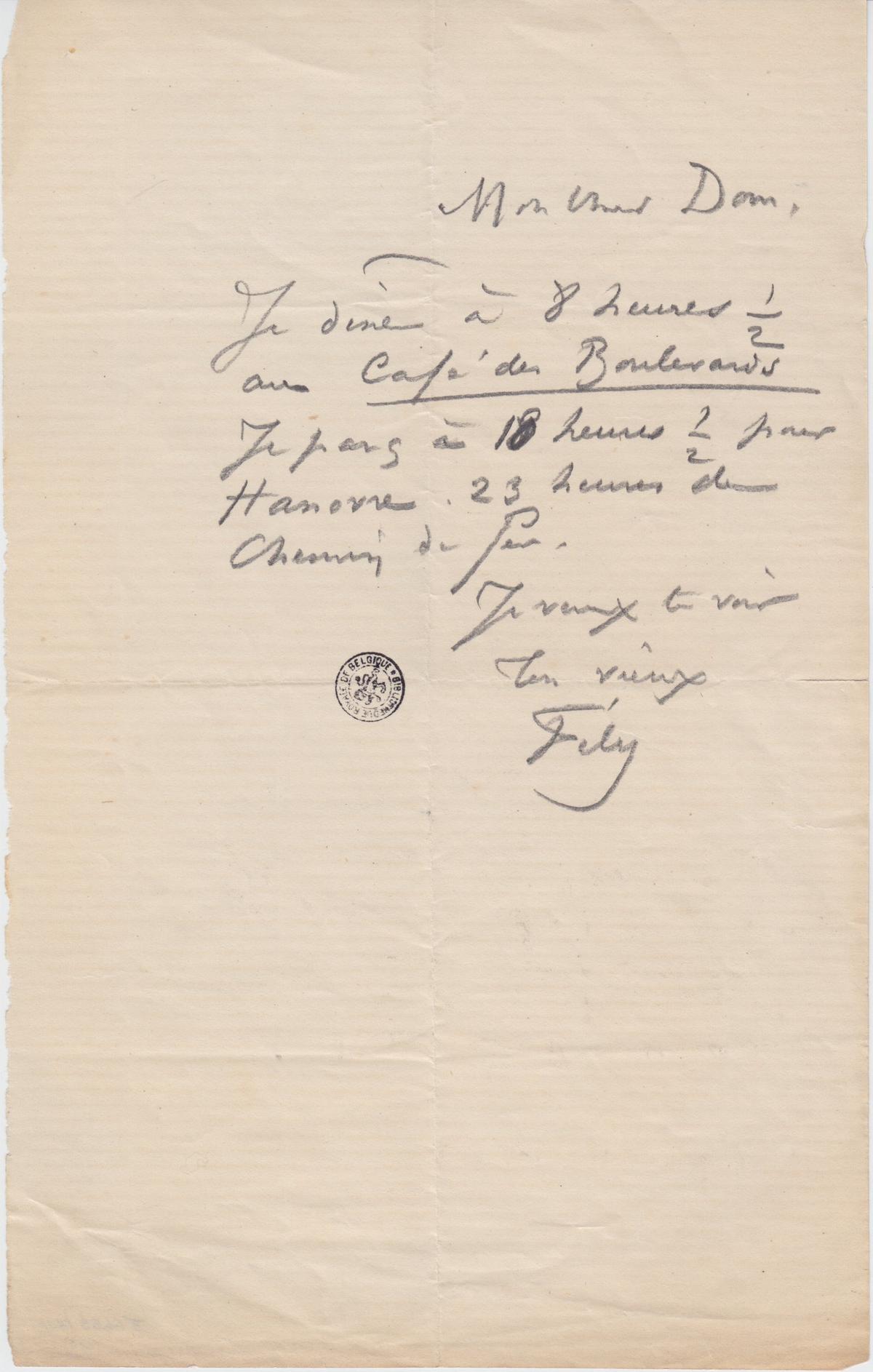 Illustration de la lettre