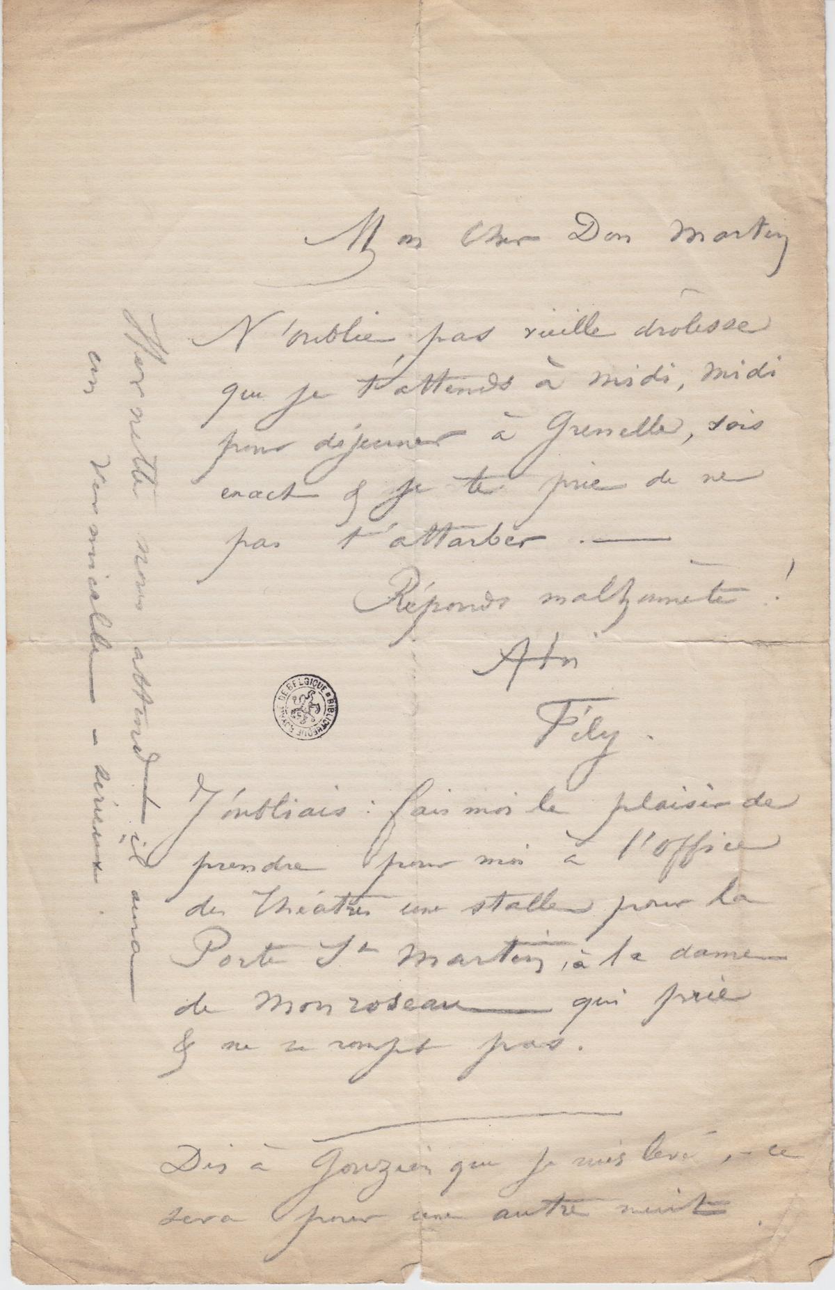 Illustration de la lettre