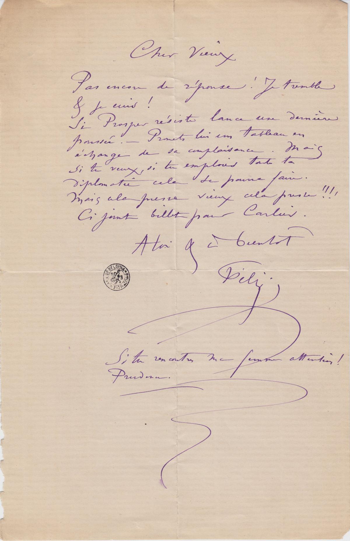 Illustration de la lettre