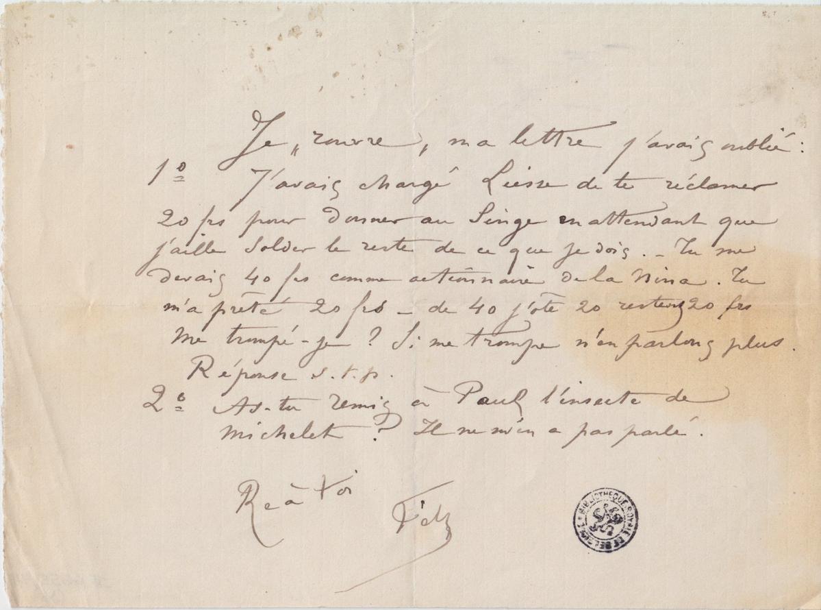 Illustration de la lettre