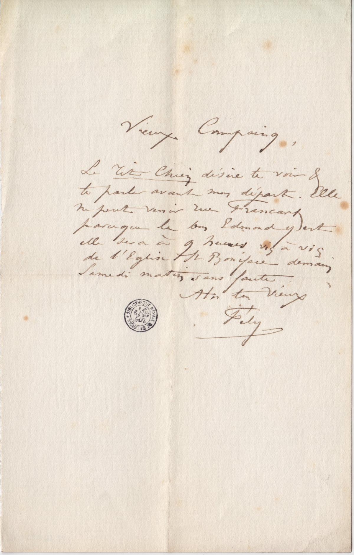 Illustration de la lettre