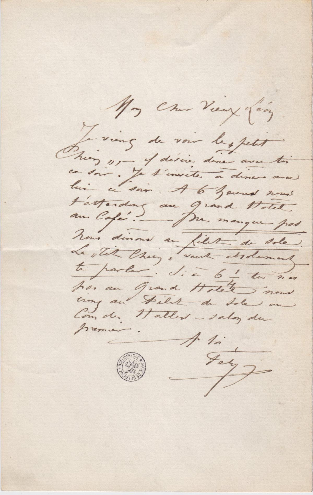 Illustration de la lettre