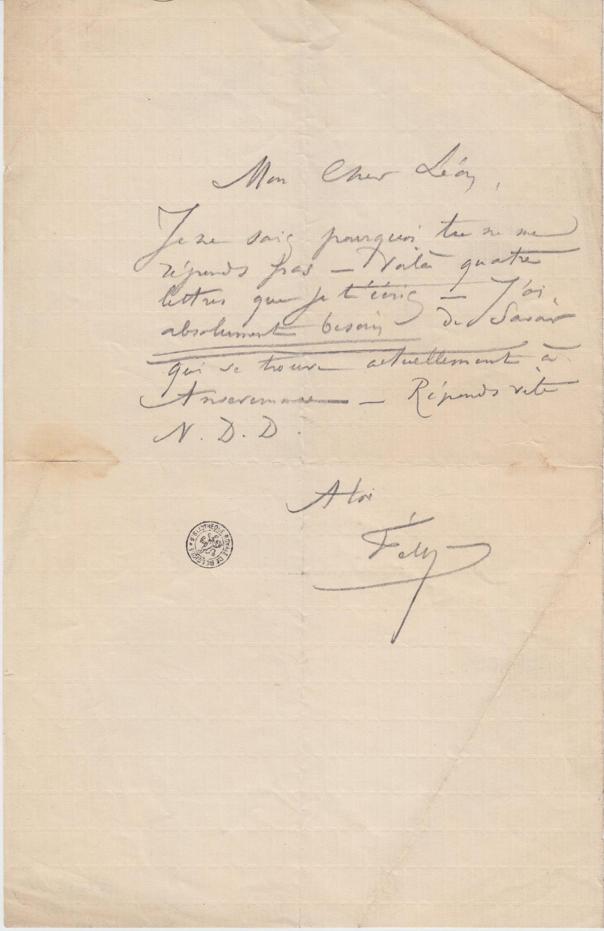 Illustration de la lettre