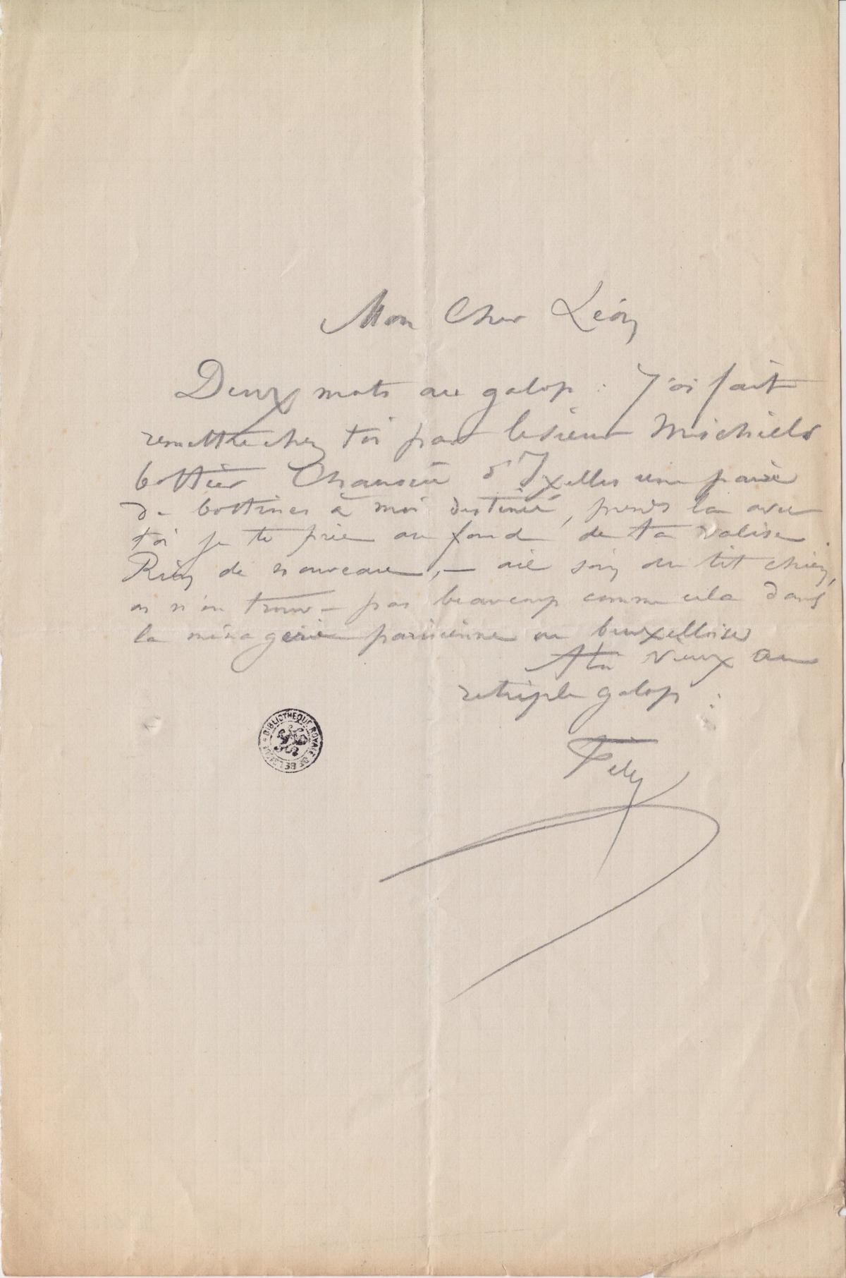 Illustration de la lettre