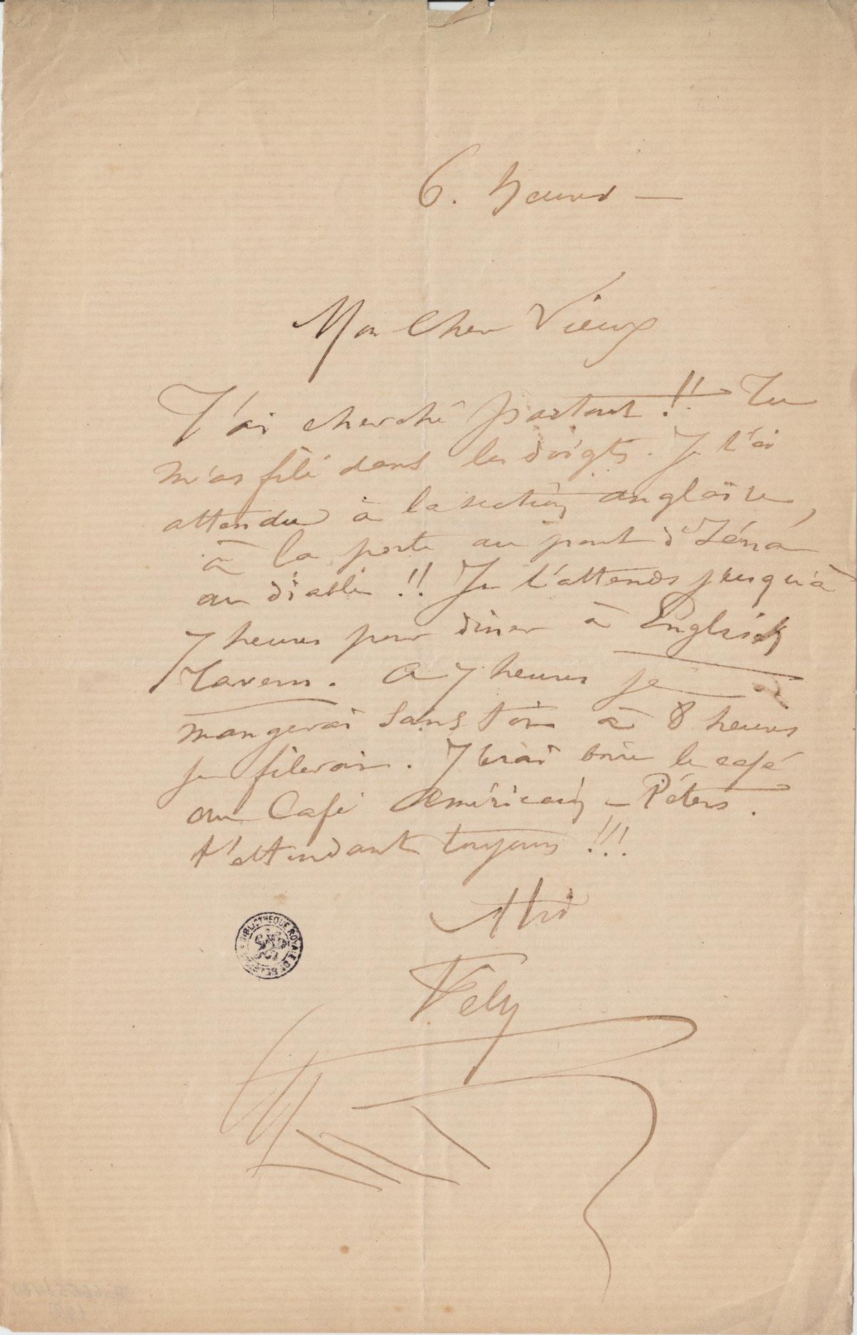 Illustration de la lettre