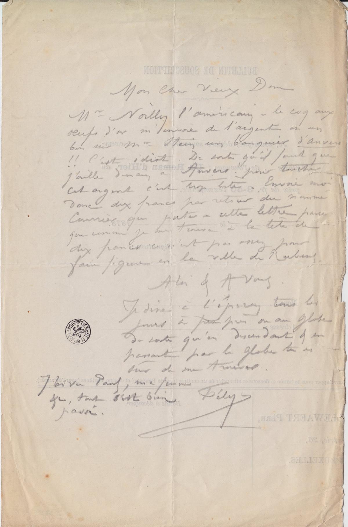 Illustration de la lettre