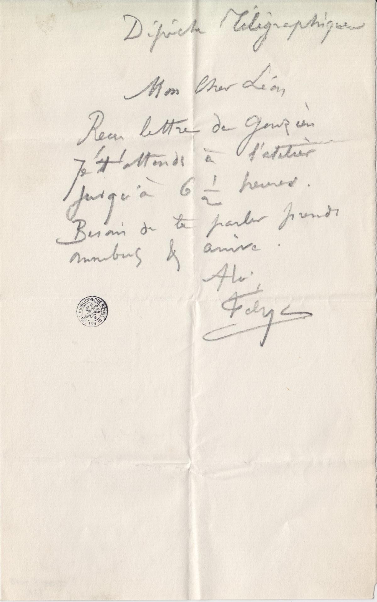 Illustration de la lettre