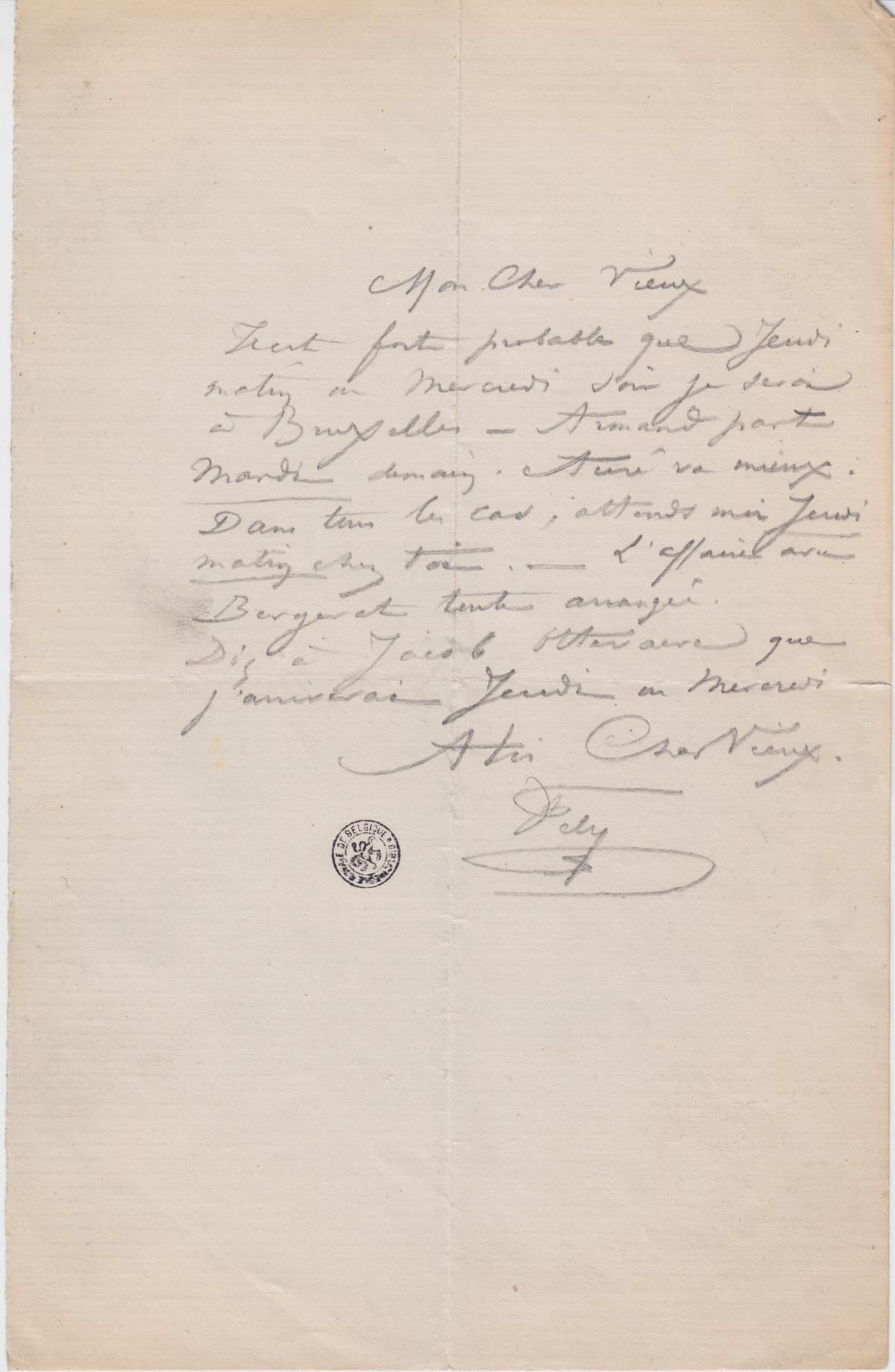 Illustration de la lettre