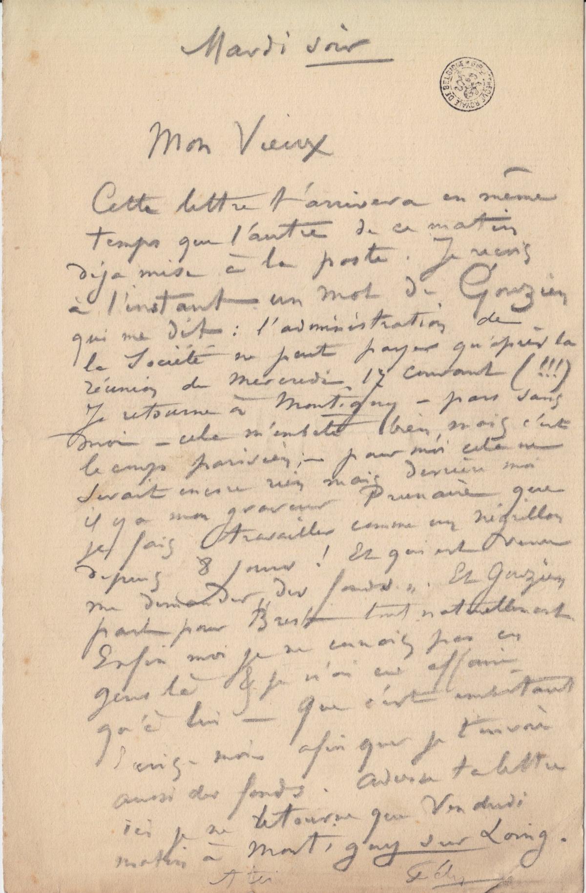 Illustration de la lettre