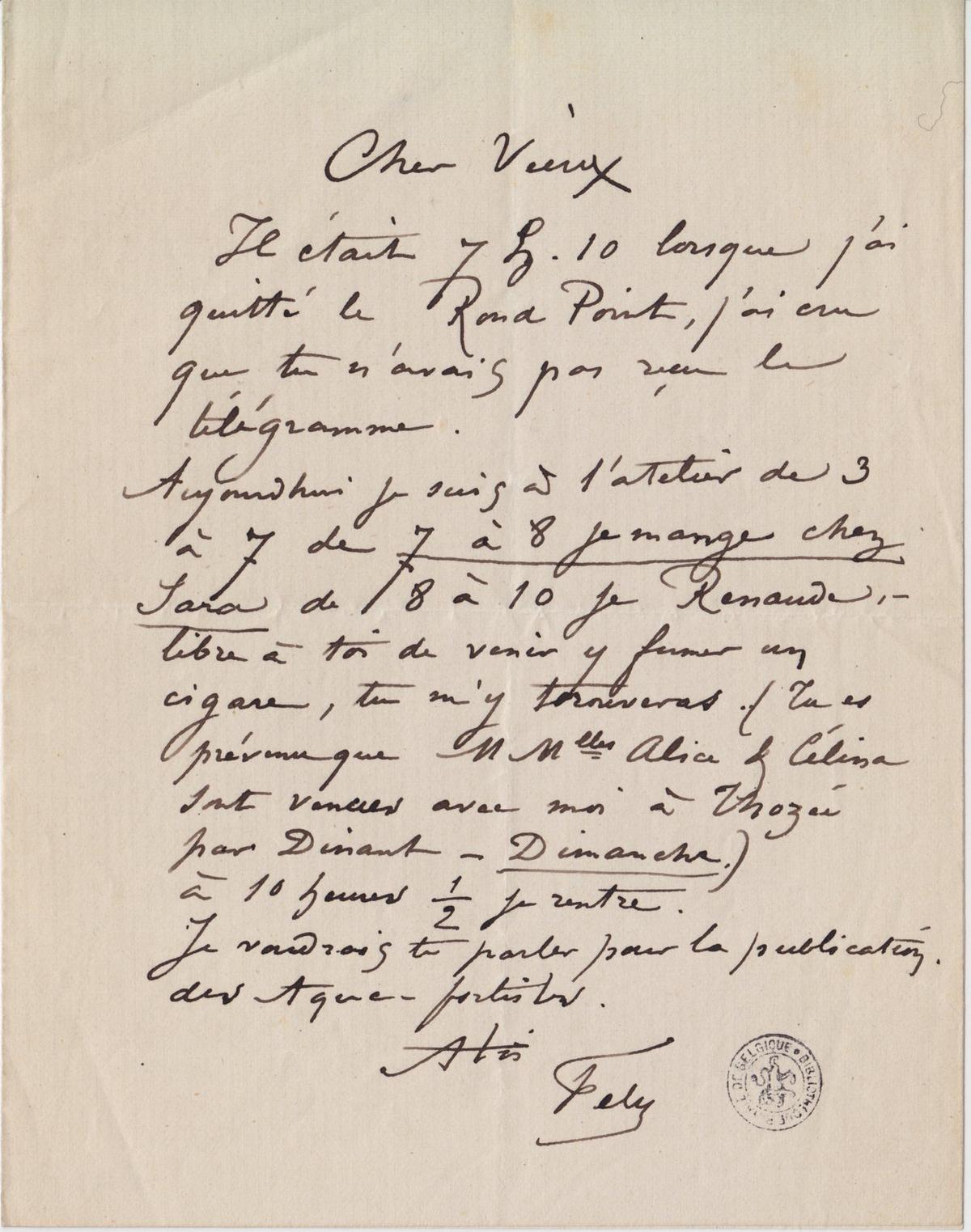 Illustration de la lettre