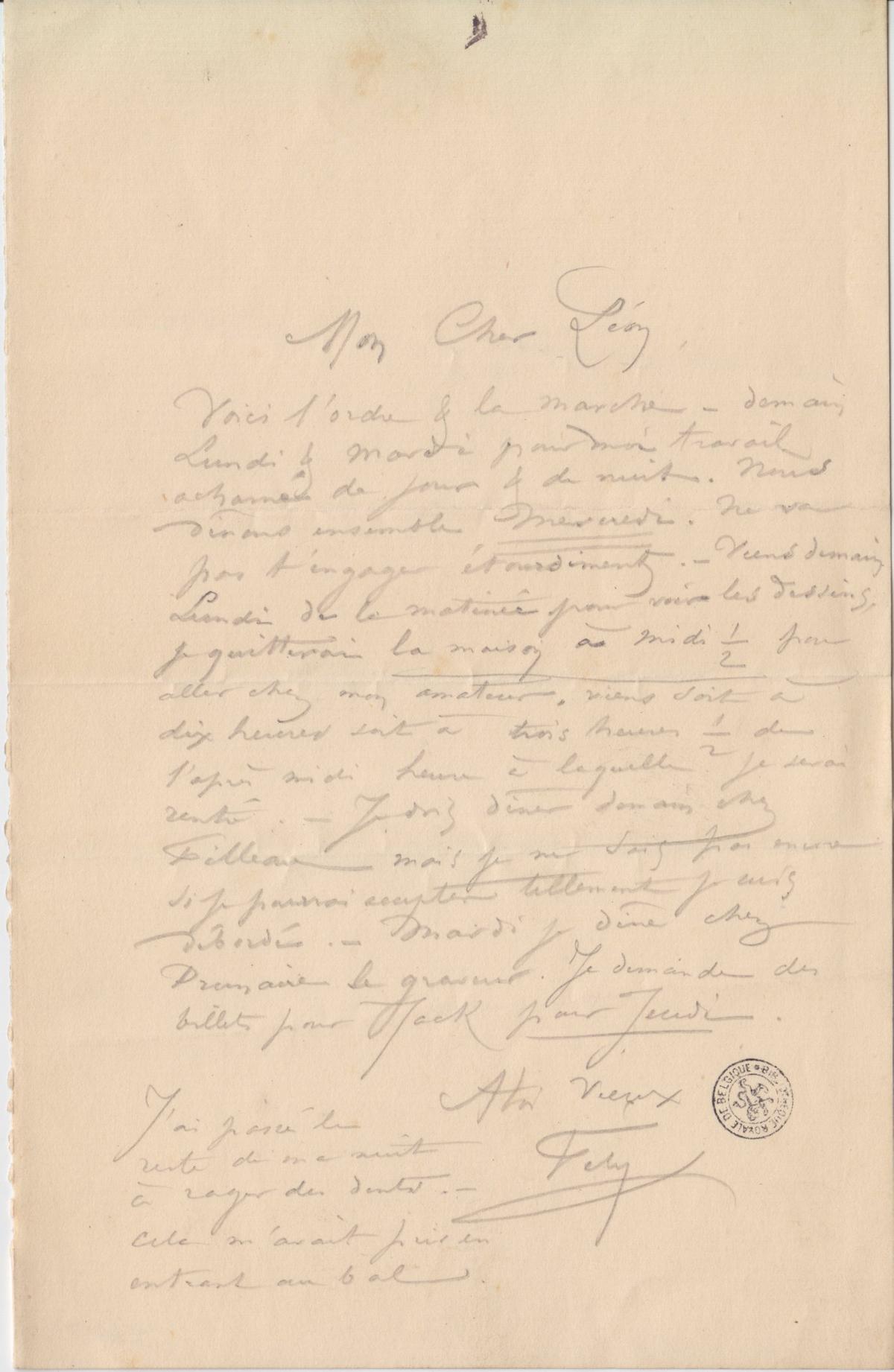 Illustration de la lettre