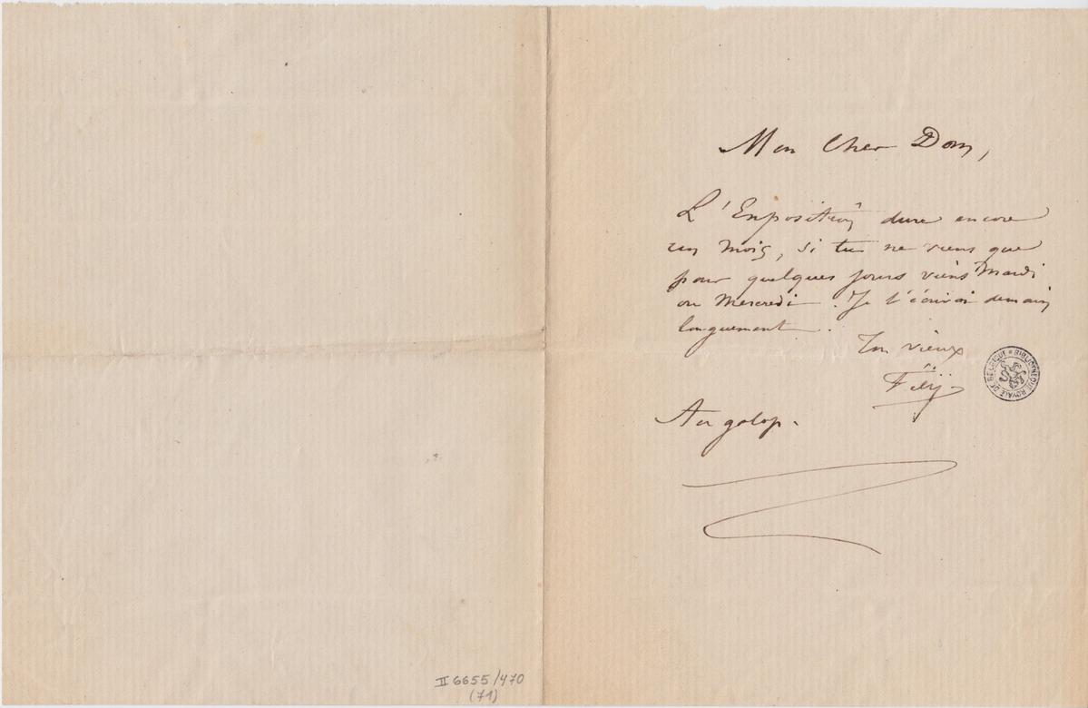 Illustration de la lettre