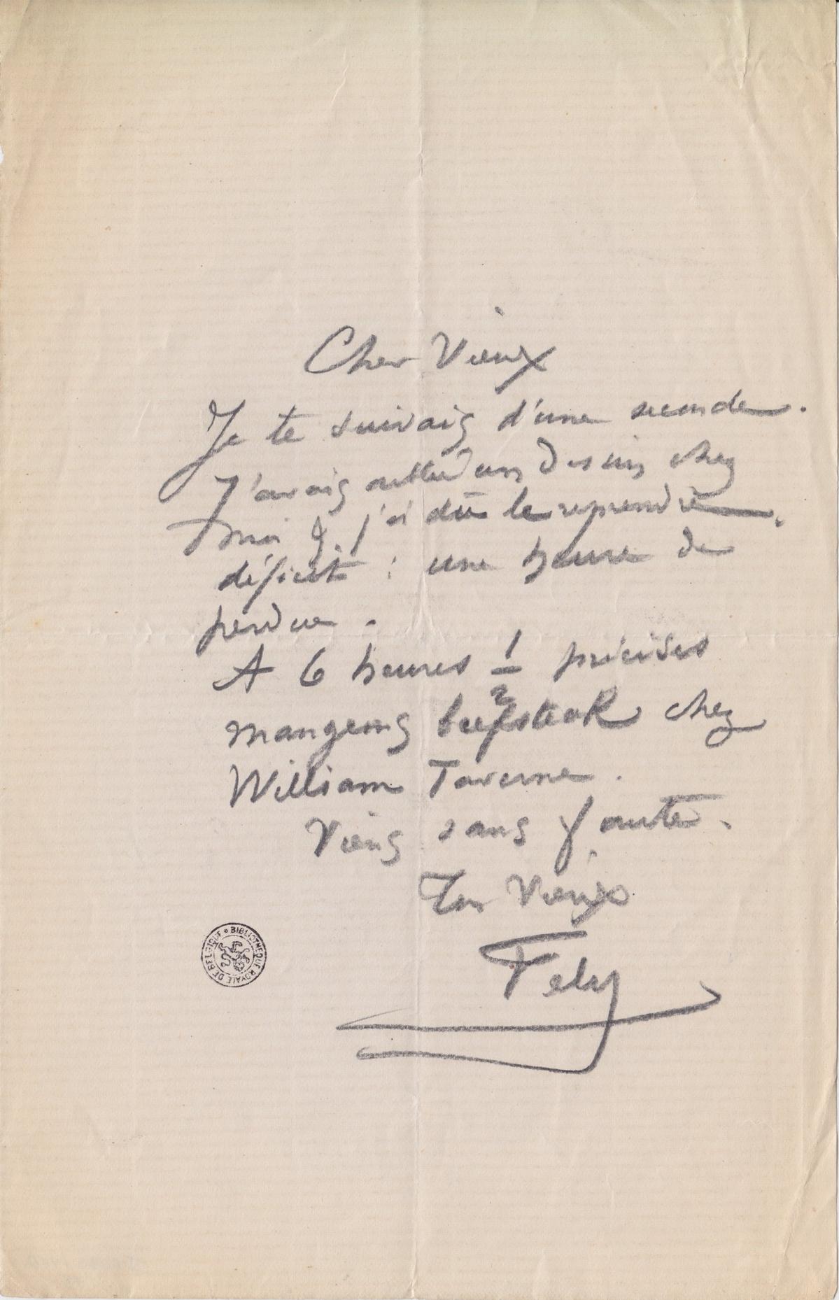 Illustration de la lettre