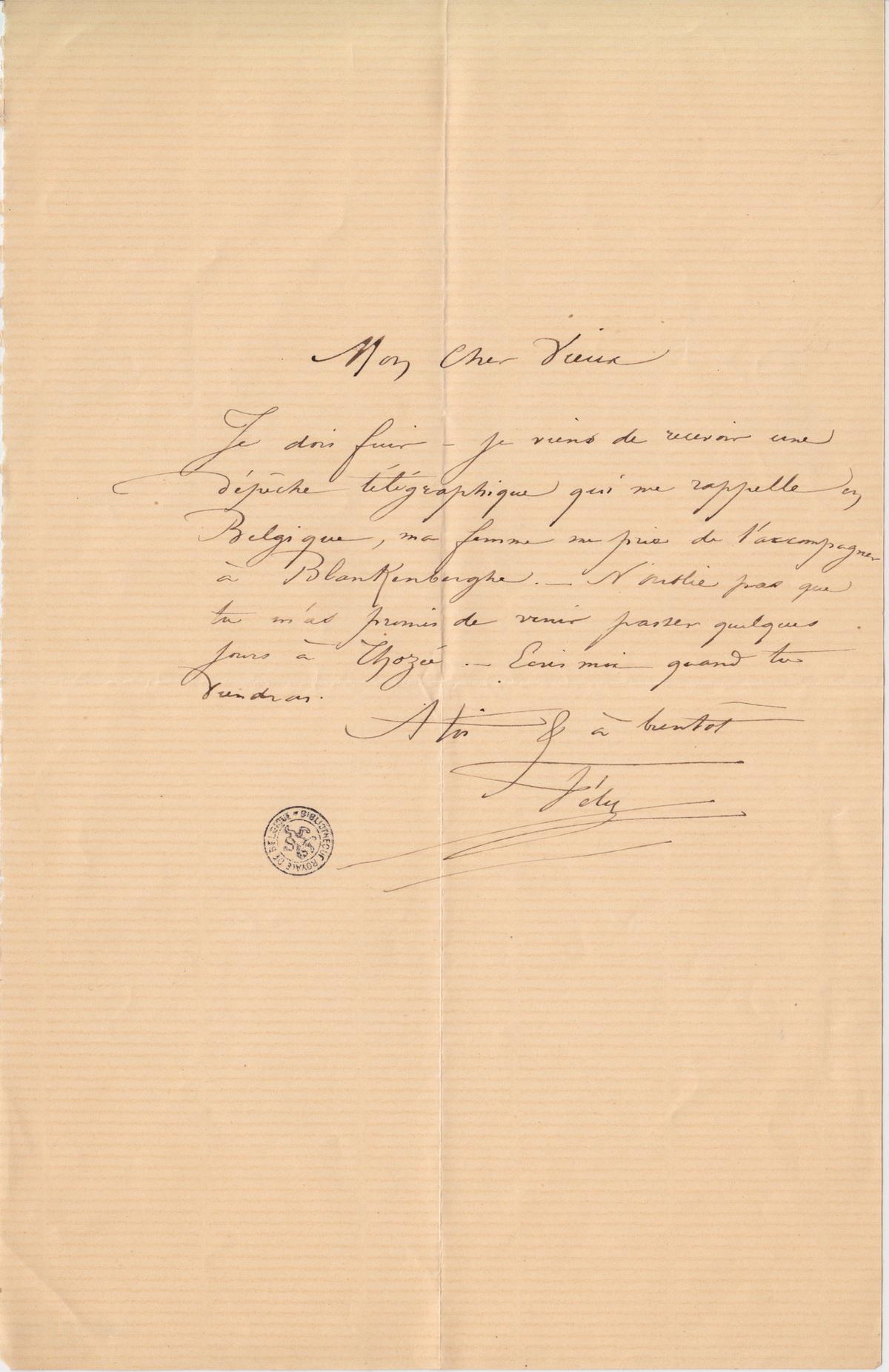 Illustration de la lettre