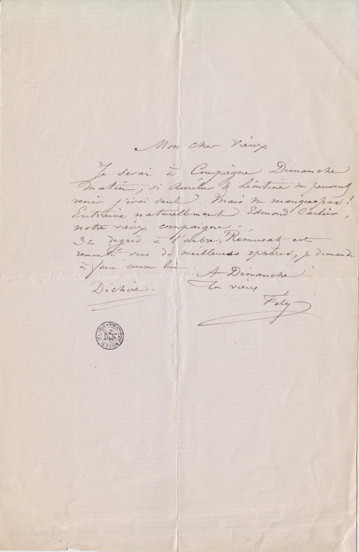 Illustration de la lettre