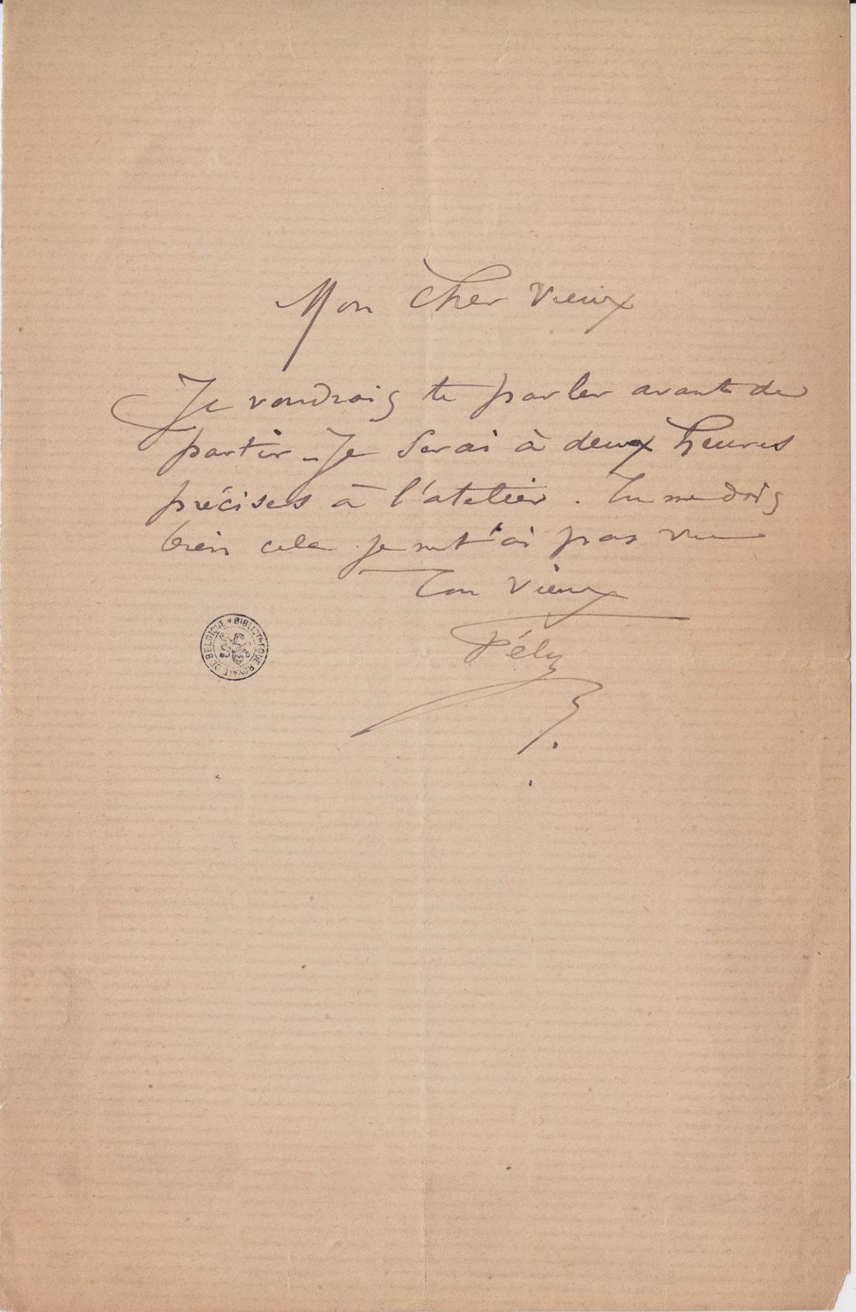 Illustration de la lettre