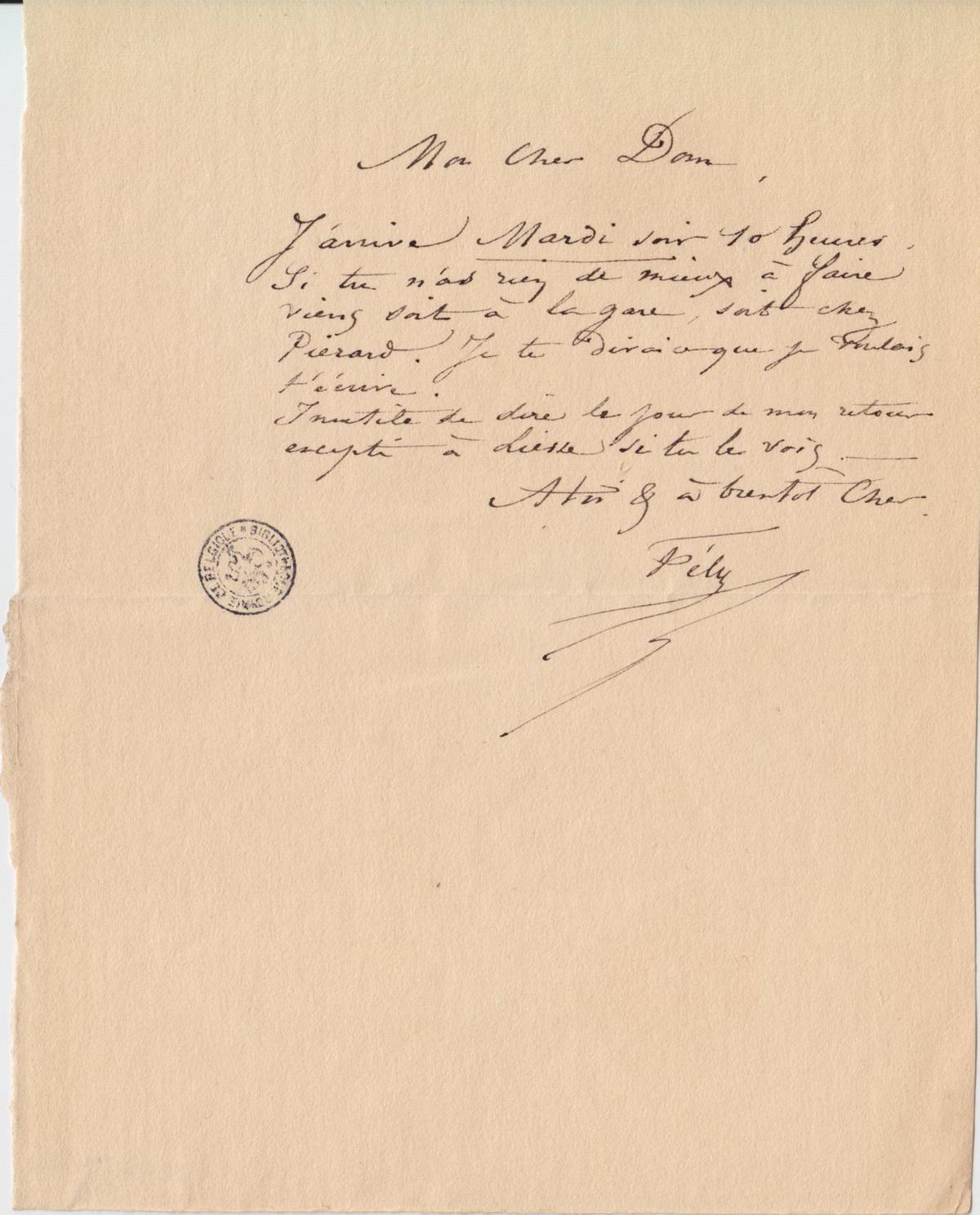 Illustration de la lettre