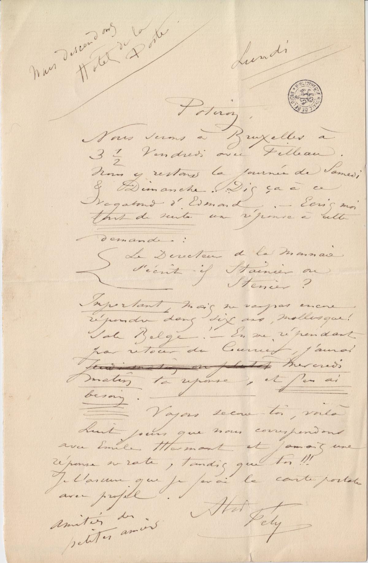 Illustration de la lettre