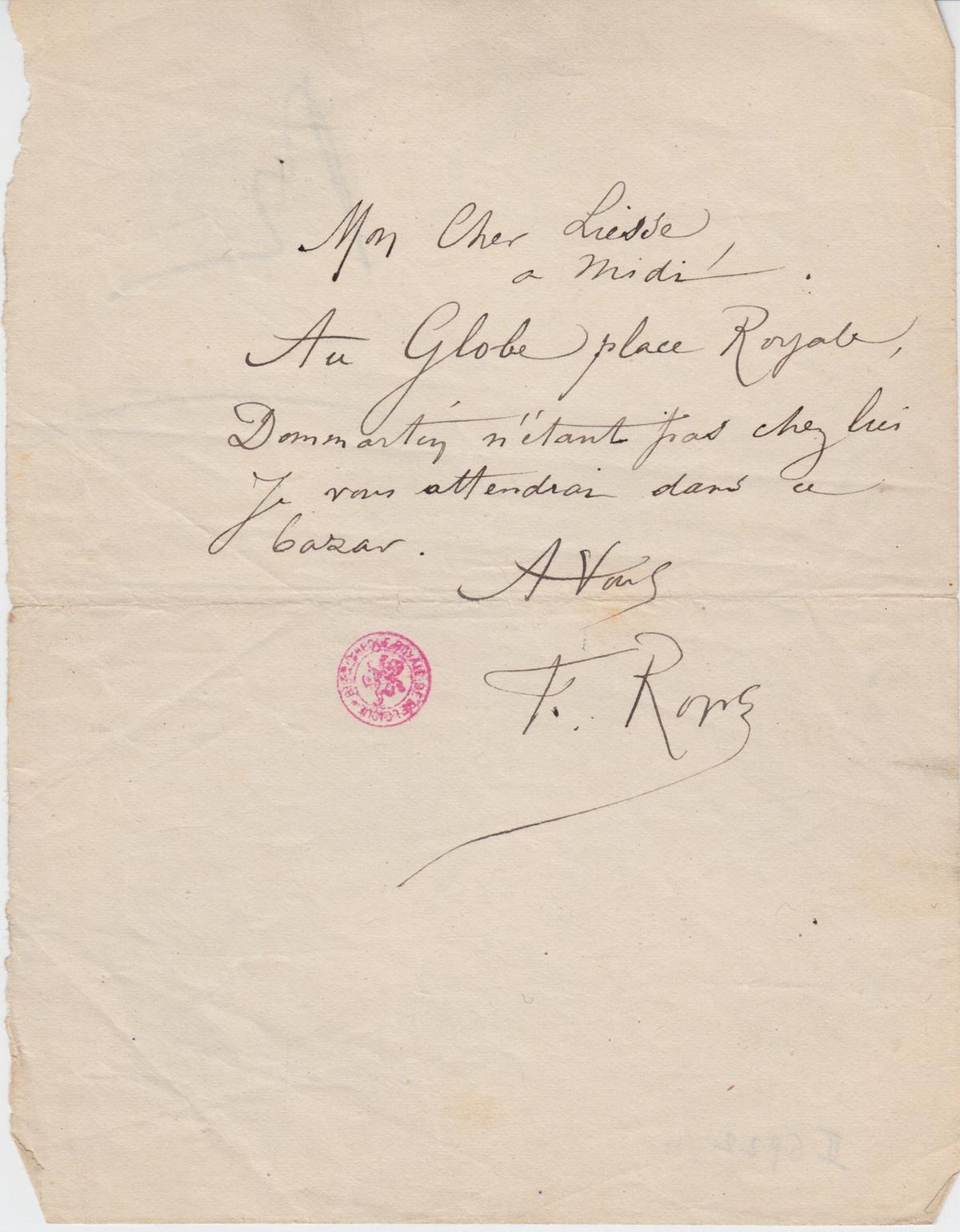 Illustration de la lettre