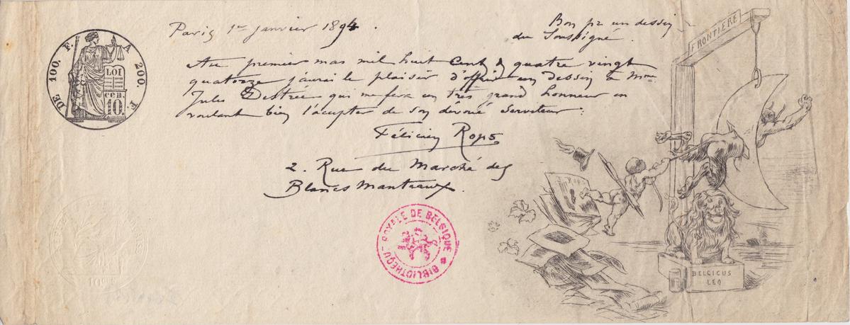 Illustration de la lettre