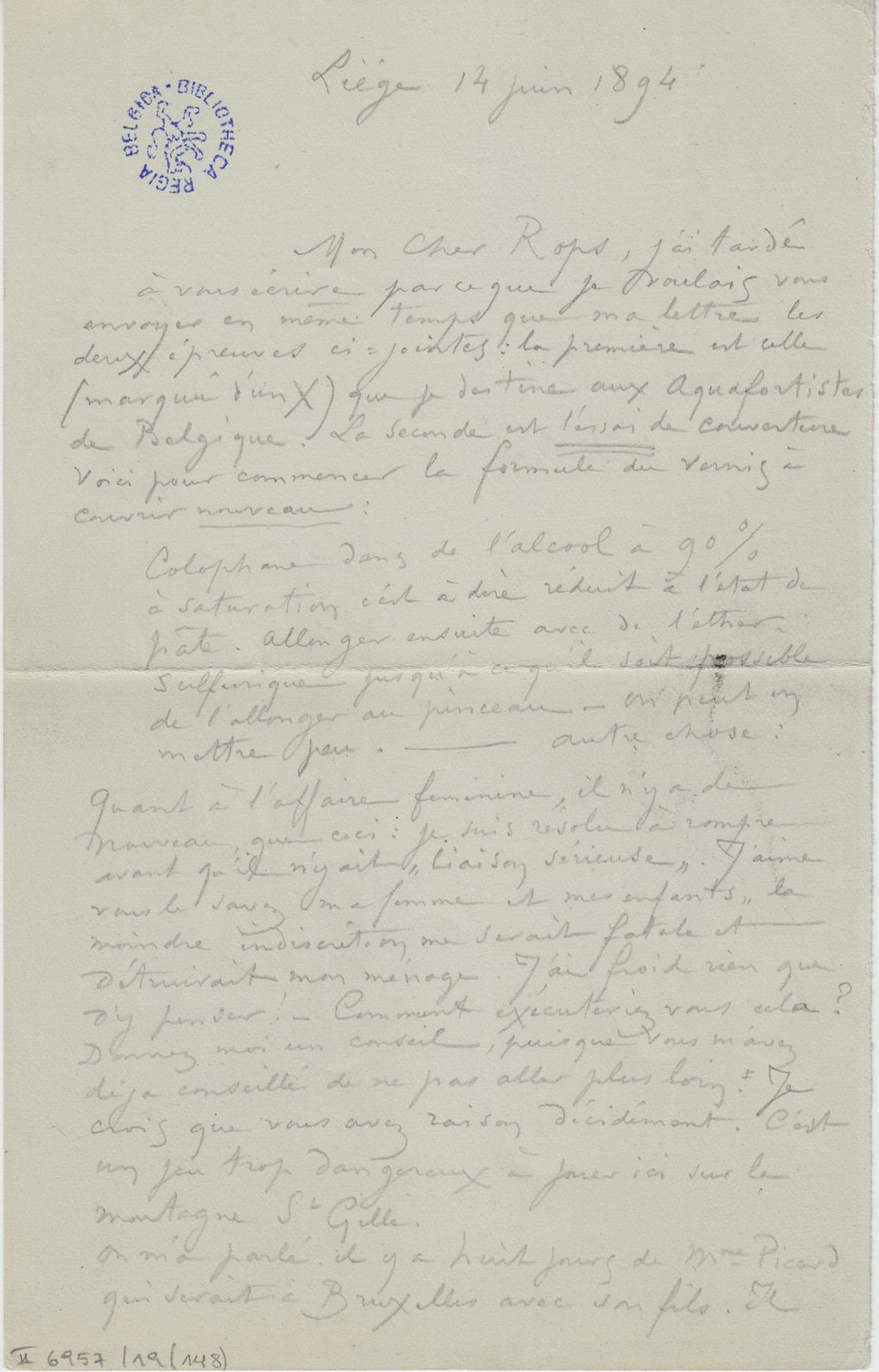 Illustration de la lettre